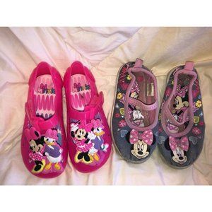 Disney Shoes Baby Girls Minnie Mouse 2 Pieces Pink Gray Size 7